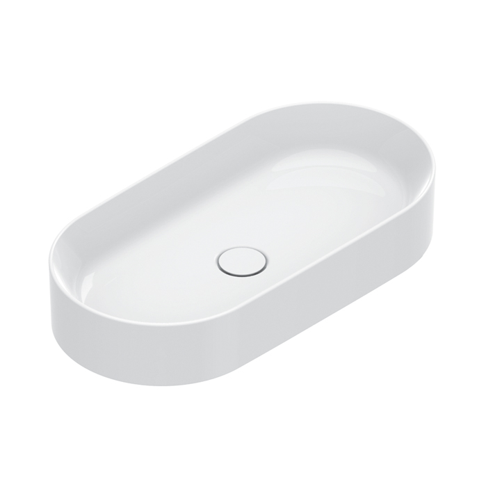 Раковина настольная Catalano Zero Без перелива. 70x35 h12см без отв. под смеситель покрытие Cataglaze+ цвет белый глянцевый 122700001