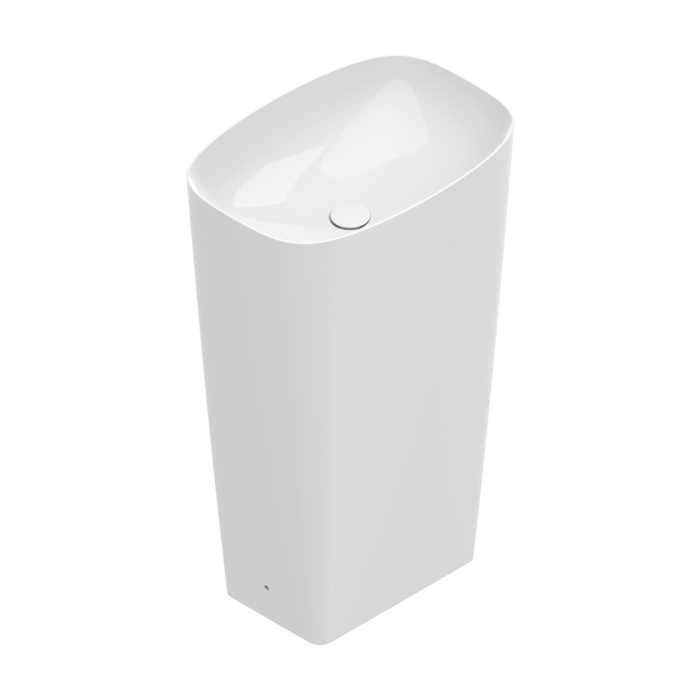 Раковина 55x38 h85 свободностоящая Catalano GREEN слив в стену цвет белый глянцевый 428551001