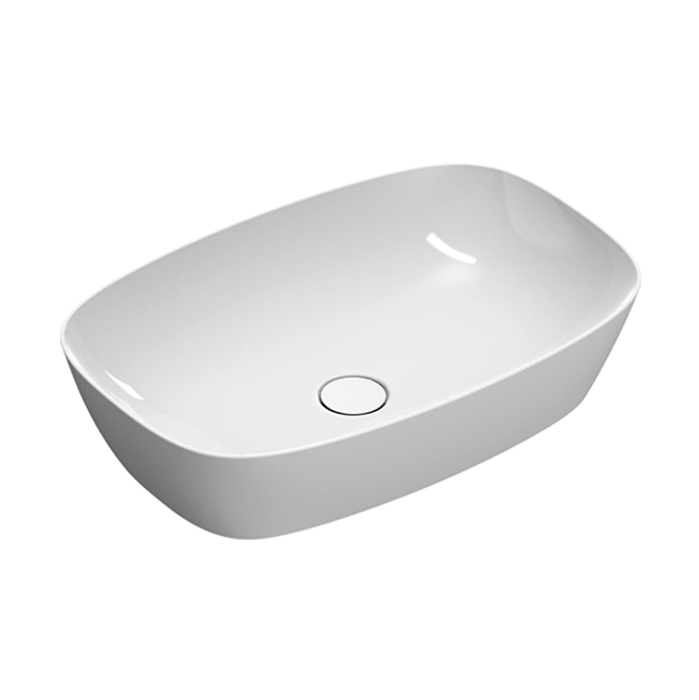 Раковина 60x40 накладная Catalano Alvea без отв. под смеситель покрытие Cataglaze+ цвет белый глянцевый 622600001