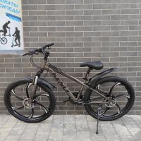 Велосипед 26" kenli на литых дисках серый