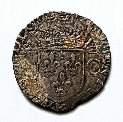 1/2 тестона 1568 Франция RARE Бордо AUNC