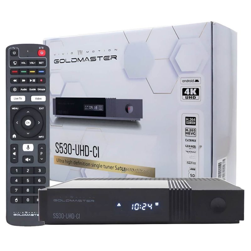 Спутниковый ресивер GoldMaster S530-UHD-CI+