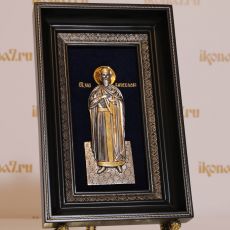 Икона Вячеслав Чешский (18х29), серебро