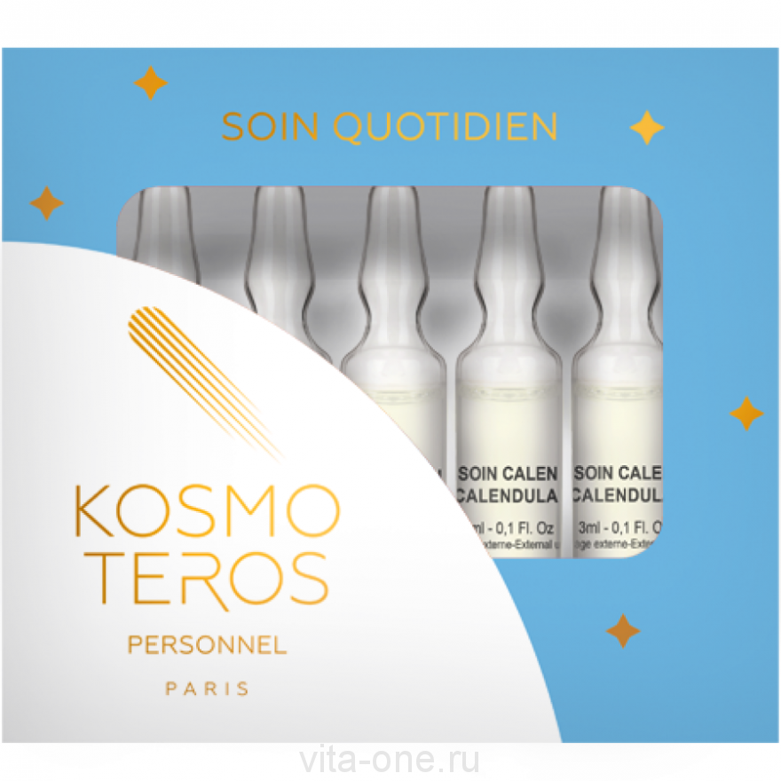 Стимулирующая сыворотка Calendula care (Календула Кэа) с пептидами зверобоя Kosmoteros (Космотерос) 5x3мл