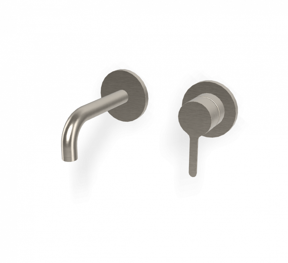 Cмеситель для раковины для настенного монтажа Fima carlo frattini Snap F3121WSX9 излив 120мм ФОТО