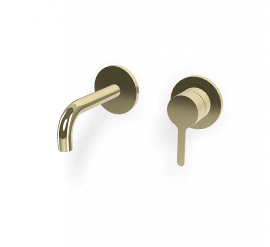 Cмеситель для раковины для настенного монтажа Fima carlo frattini Snap F3121WSX9 излив 120мм схема 7