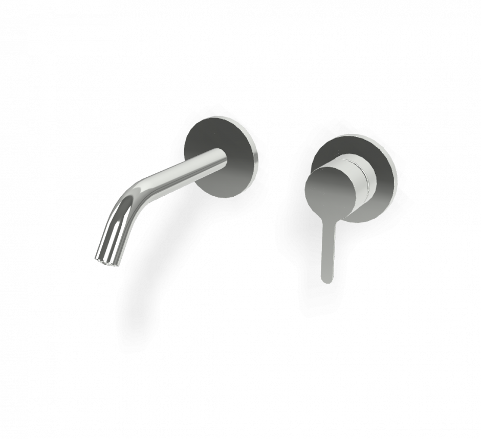 Изображение Cмеситель для раковины для настенного монтажа Fima carlo frattini Snap F3121WX8 излив 150мм