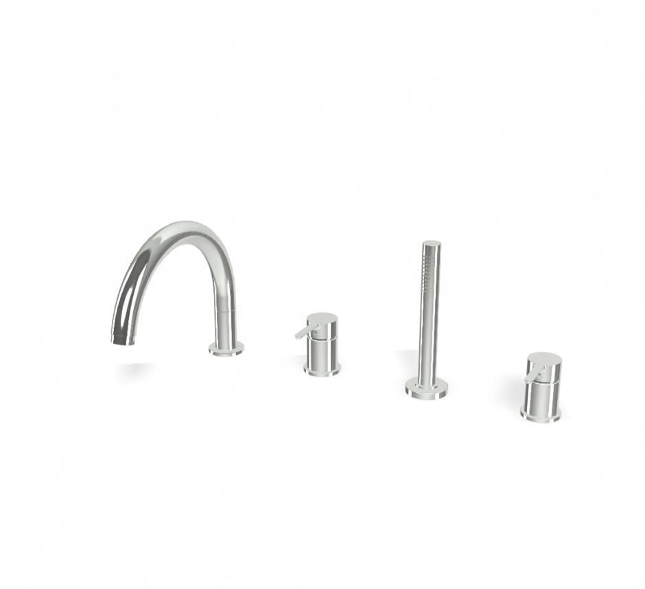 Изображение Смеситель на борт ванны Fima carlo frattini Snap F3124N