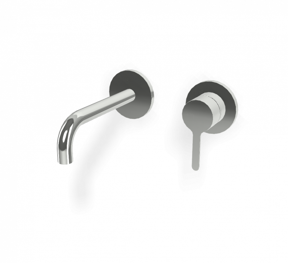 Изображение Cмеситель для раковины для настенного монтажа Fima carlo frattini Snap F3121WX9 излив 150мм