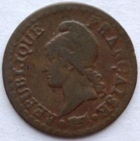 1 сантим Франция (Первая республика)1798