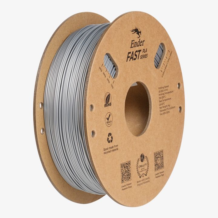 Пластик Ender Fast PLA 1кг, 1,75мм Серебристый