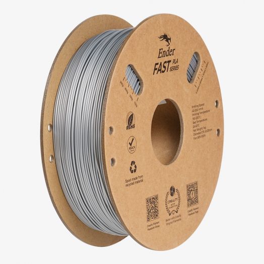 Пластик Ender Fast PLA 1кг, 1,75мм Серебристый