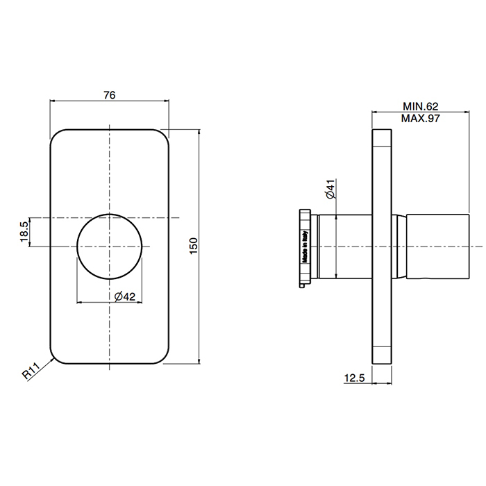 Fima carlo frattini Nomos go смеситель для душа F4169E1 ФОТО