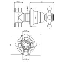 Fima carlo frattini Fimatherm Запорный вентиль 1/2 F5093/1 схема 2