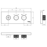 Смеситель для раковины Fima carlo frattini Switch ON F5951/1 схема 2