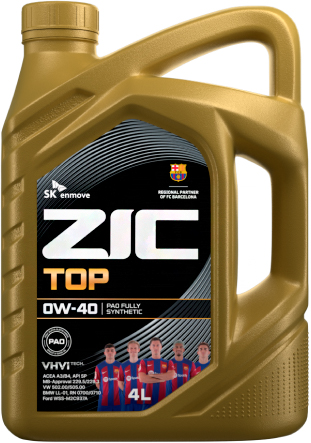 ZIC TOP 0W-40, 4л