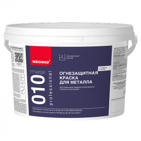 Огнезащитная Краска для Металла Neomid 010 Metal 60кг Белая, Матовая  / Неомид 010.
