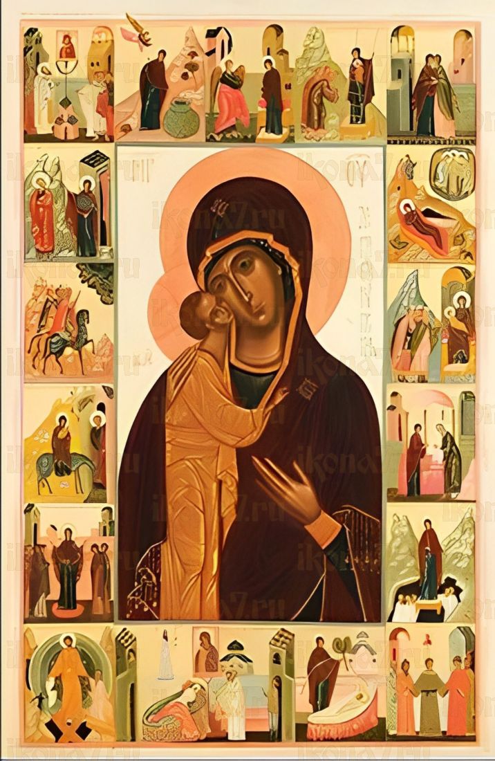Икона Девпетерувская Житие (рукописная)