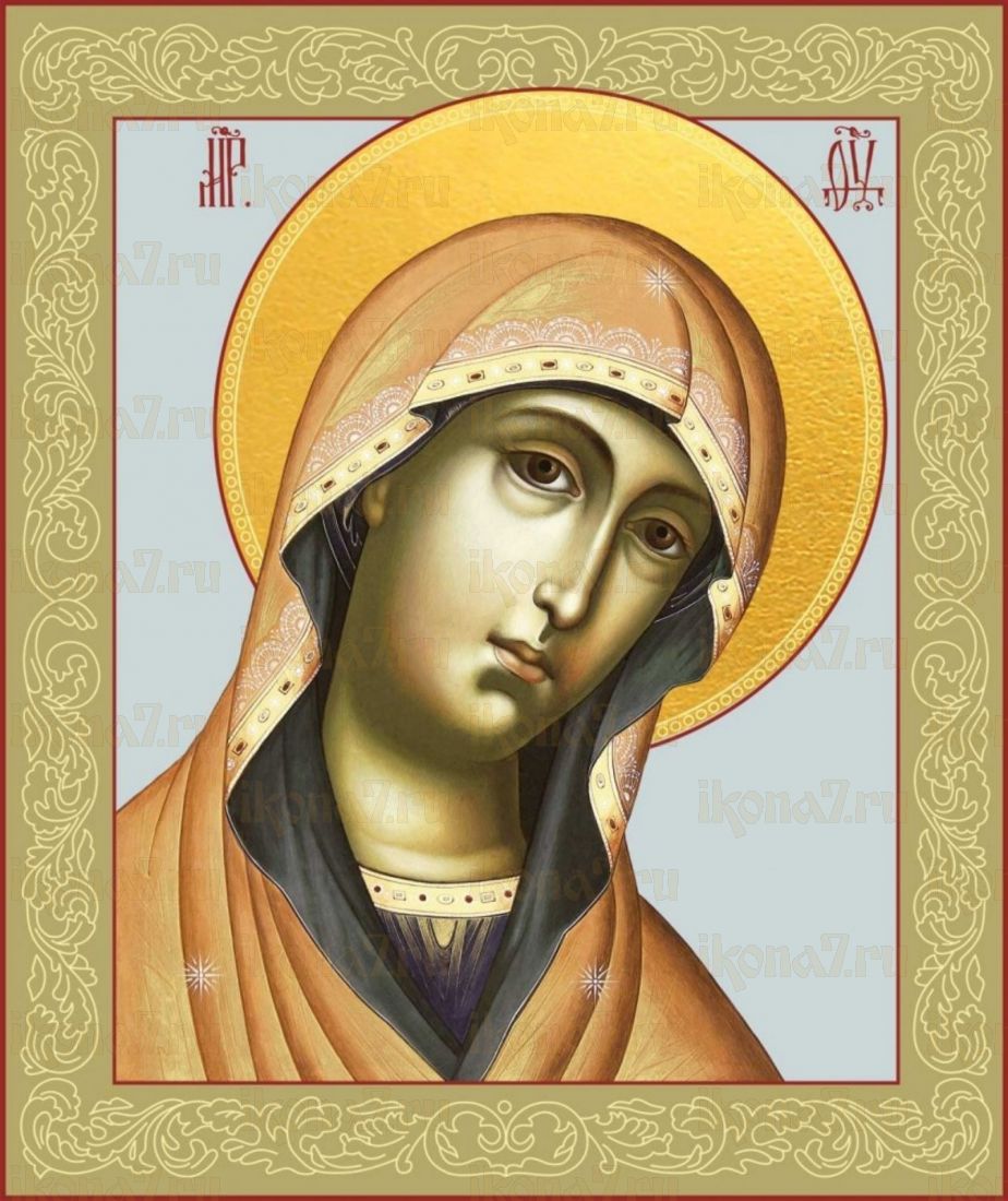 Деисусная Икона Божией Матери (рукописная)