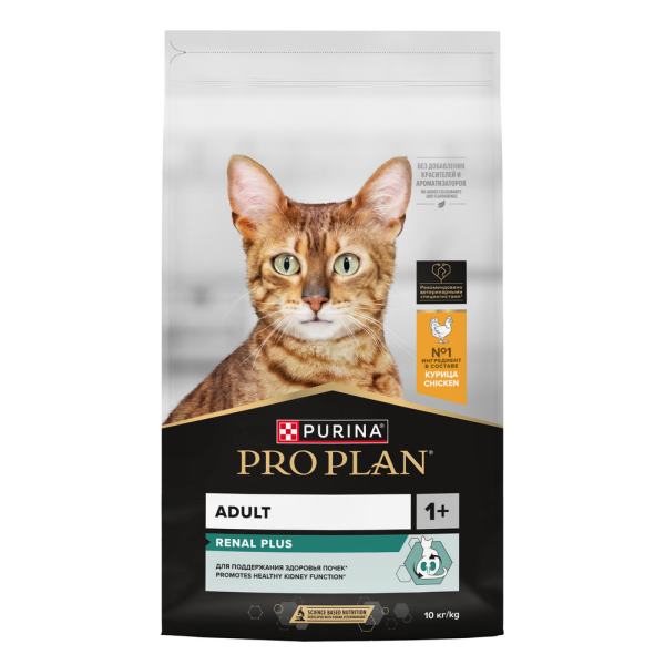 Сухой корм для кошек Pro Plan Adult Renal Plus с курицей