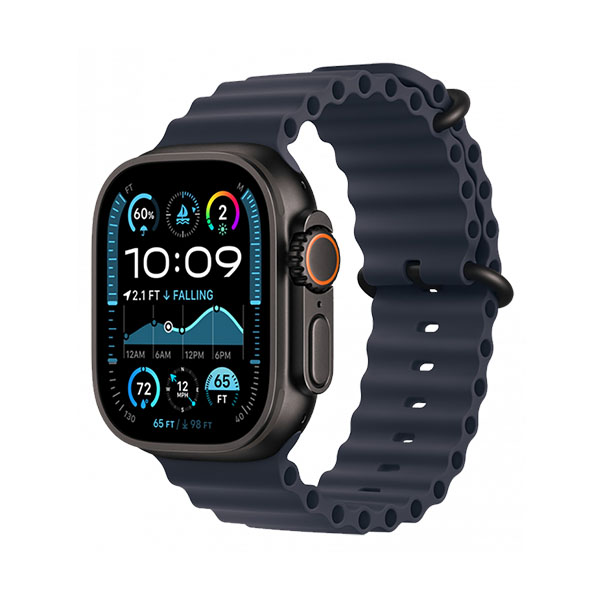 Apple Watch Ultra 2 GPS, 49mm, Black Titanium + ремешок Ocean Band «Navy»