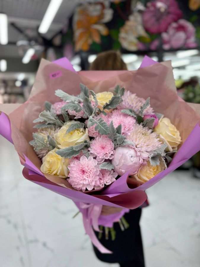Букет в розовом оттенки