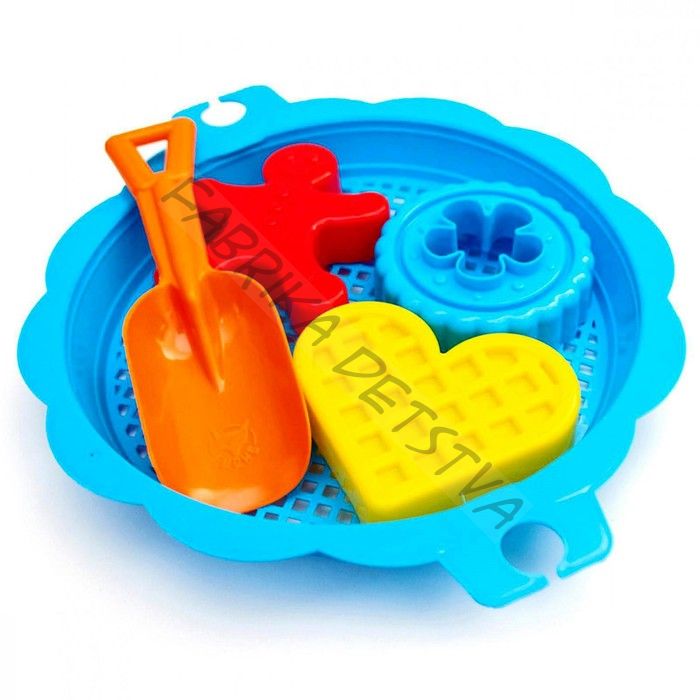 Набор игрушек для песочницы «Сластёна», 5 предметов, сито, формочки, лопатка