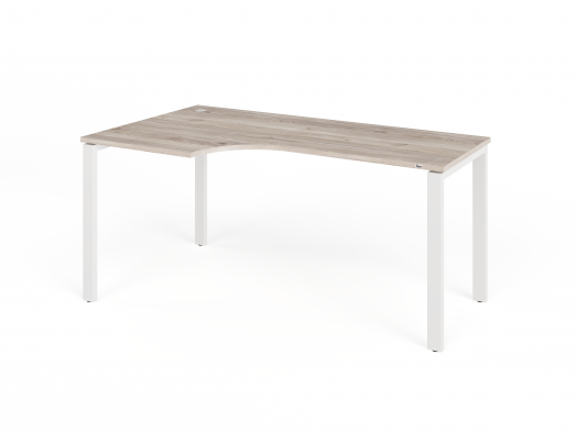 RTD076-MK-160L Стол угловой на металлокаркасе левый 1600х900х750