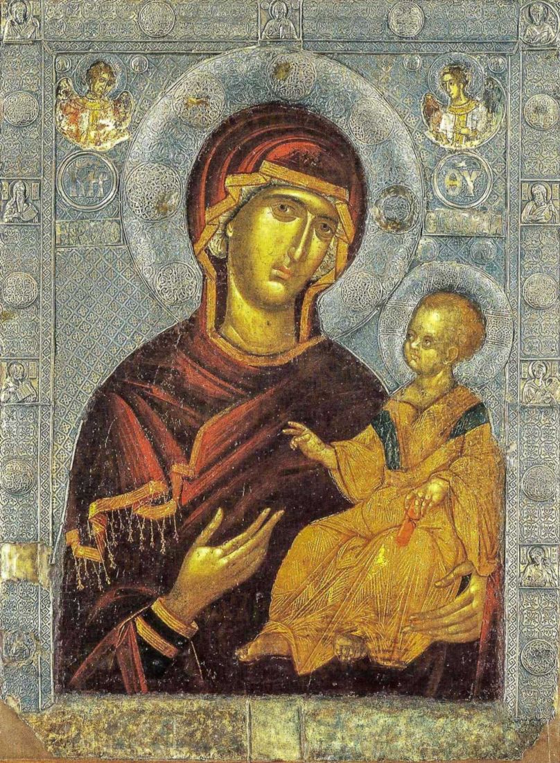 Душеспасительница (Психосострия) икона Божией Матери (рукописная)