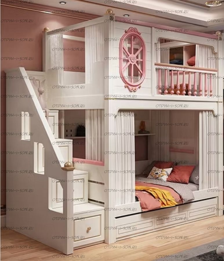 Кровать двухъярусная, Кровать-домик Sky