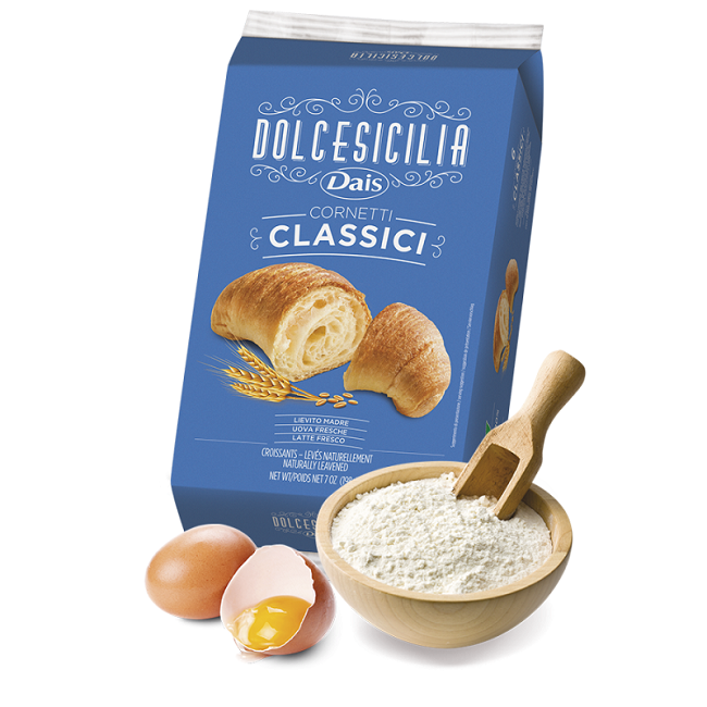 Круассан классический Dolce Sicilia, (6 шт по 33 г) 198 г, Cornetti classici, 198 g