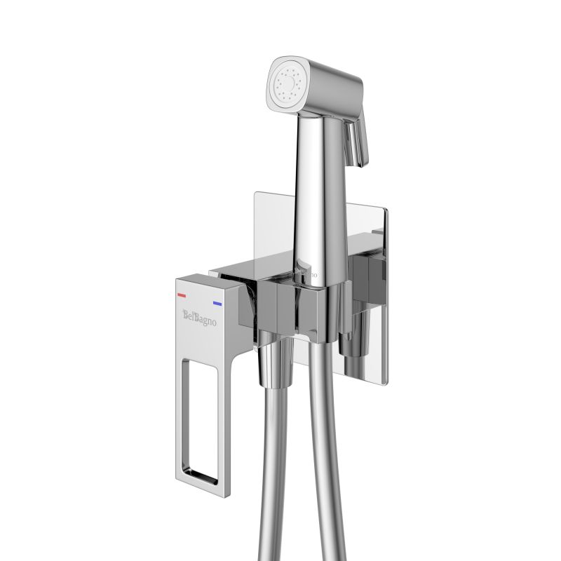 Гигенический душ со смесителем BelBagno Luce LUC-HGN-CRM