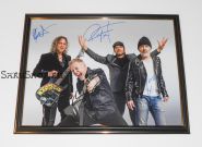 Автографы: Metallica. Д.Хэтфилд, Л.Ульрих, К.Хэмметт, Р.Трухильо