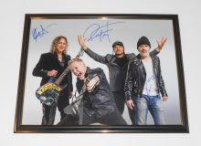 Автографы: Metallica. Д.Хэтфилд, Л.Ульрих, К.Хэмметт, Р.Трухильо