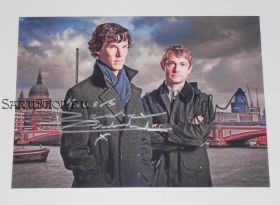 Автографы: Мартин Фриман, Бенедикт Камбербэтч. Шерлок / Sherlock