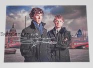 Автографы: Мартин Фриман, Бенедикт Камбербэтч. Шерлок / Sherlock