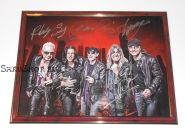 Автографы: Scorpions. Клаус Майне, Рудольф Шенкер, Маттиас Ябс, Микки Ди, Павел Мончивода