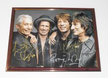 Автографы: The Rolling Stones. Мик Джаггер, Кит Ричардс, Чарли Уоттс, Рон Вуд. Редкость