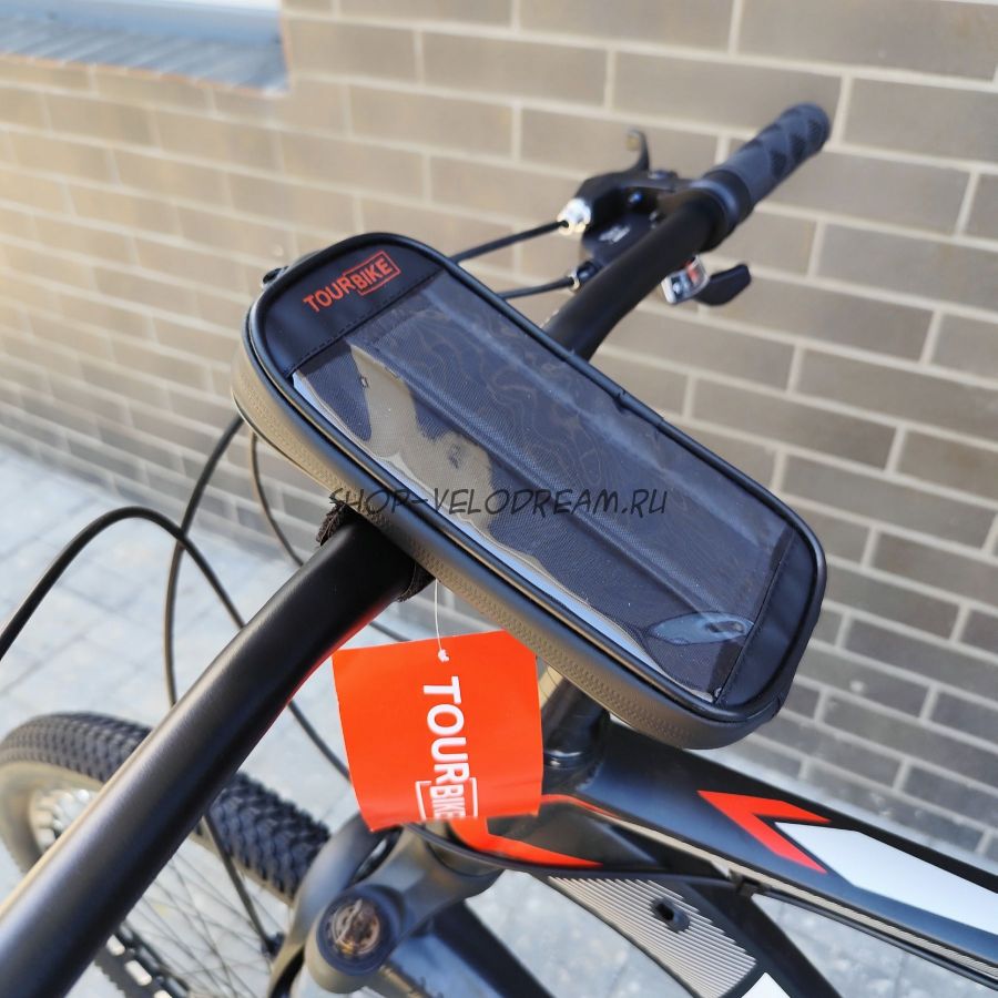 Велосумка на вынос руля с отделением для смартфон Артикул: 777-124