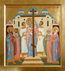 Воздвижение Креста Господня ( рукописная икона  вариант 1)