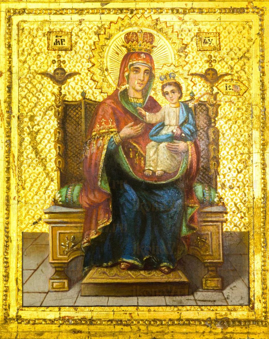 Испанская икона Божией Матери  (Печать на дереве)