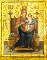Испанская икона Божией Матери  (Печать на дереве)