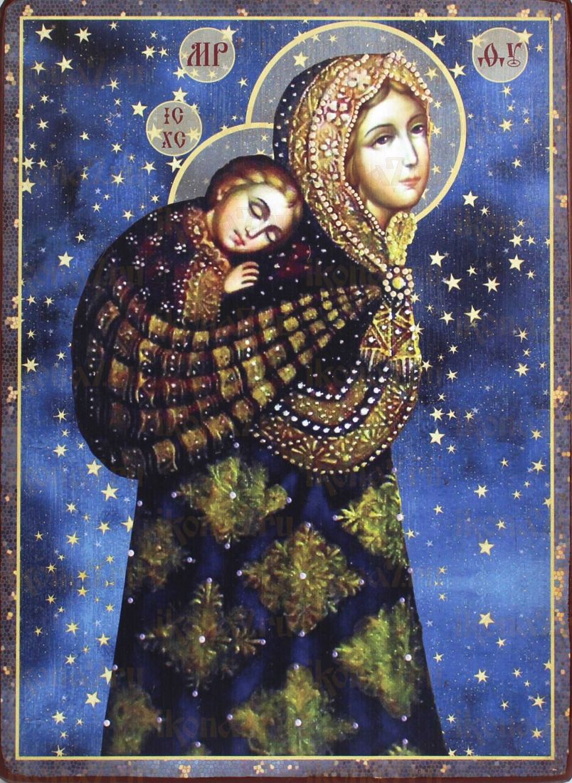 Икона Божией Матери Колыбельная (рукописная)