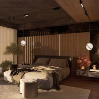 Шинопровод Skyline 220 в интерьере спальни