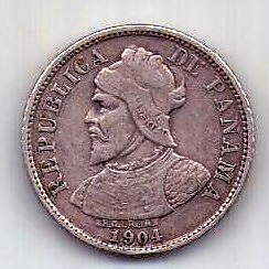 5 сантимов 1904 года Панама AUNC