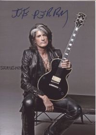Автограф: Джо Перри. Aerosmith. Hollywood Vampires