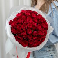 51 красная роза (сорт Кения)