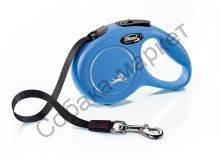 Рулетка Flexi серия Classic New размер XS (до 12кг) 3м лента СИНЯЯ