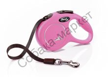 Рулетка Flexi серия Classic New размер XS (до 12кг) 3м лента РОЗОВЫЙ