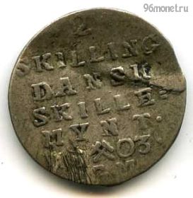 Норвегия 2 скиллинга 1803